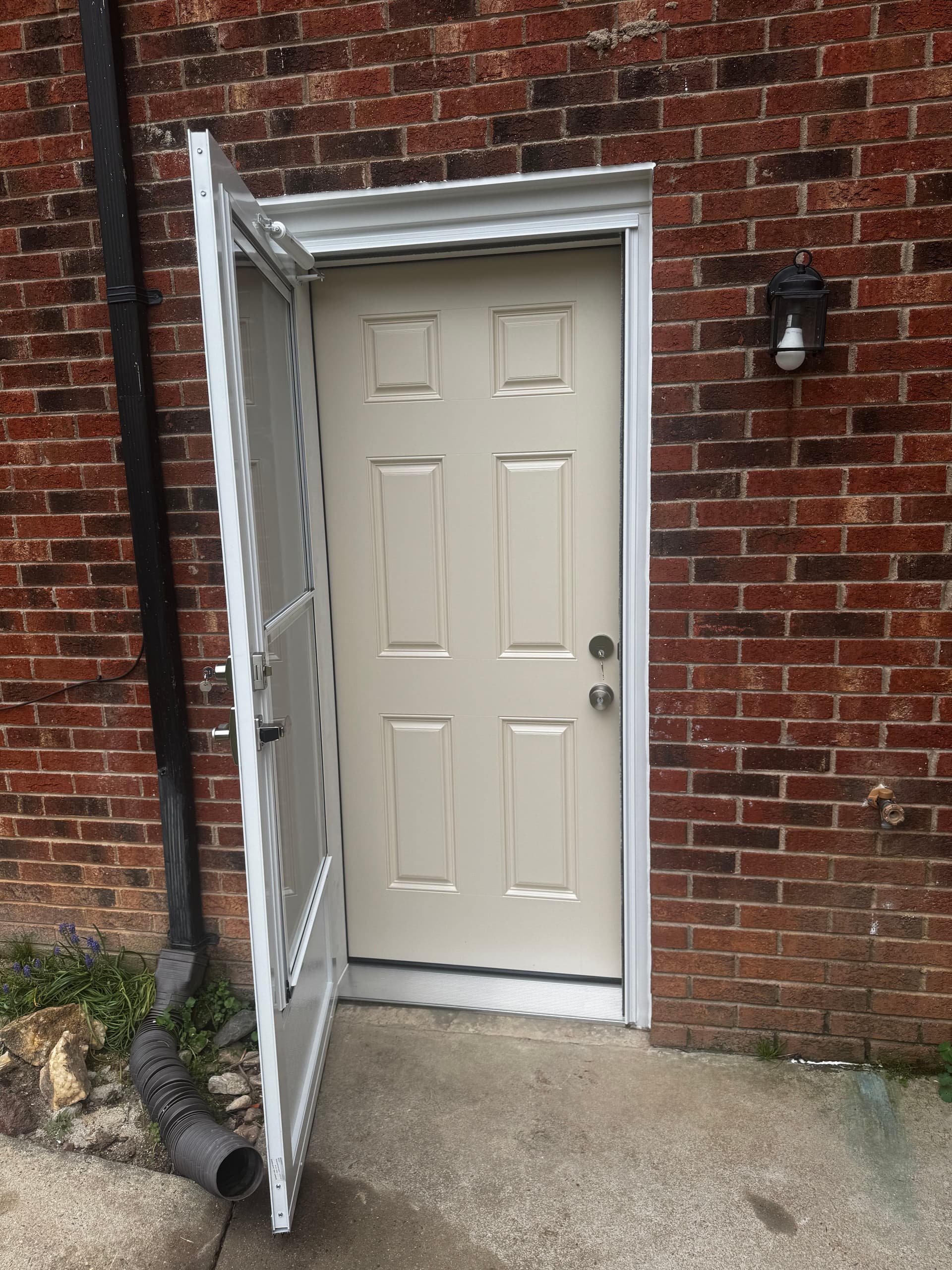 Gallery photos for Basement Door Upgrade for Enhanced Security and Style: Image #1